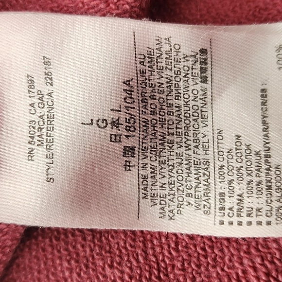 Gap lived-in pullover sweatshirt size large - Picture 4 of 4